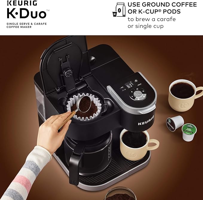 Keurig K-Duo Single Serve K-Cup Pod & Carafe Coffee Maker, Black