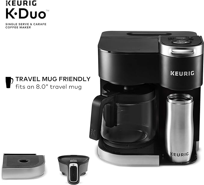 Keurig K-Duo Single Serve K-Cup Pod & Carafe Coffee Maker, Black